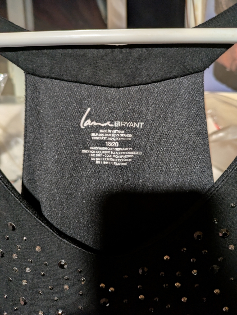 Lane Bryant Summer Rhinestone Top - Picture 3 of 6